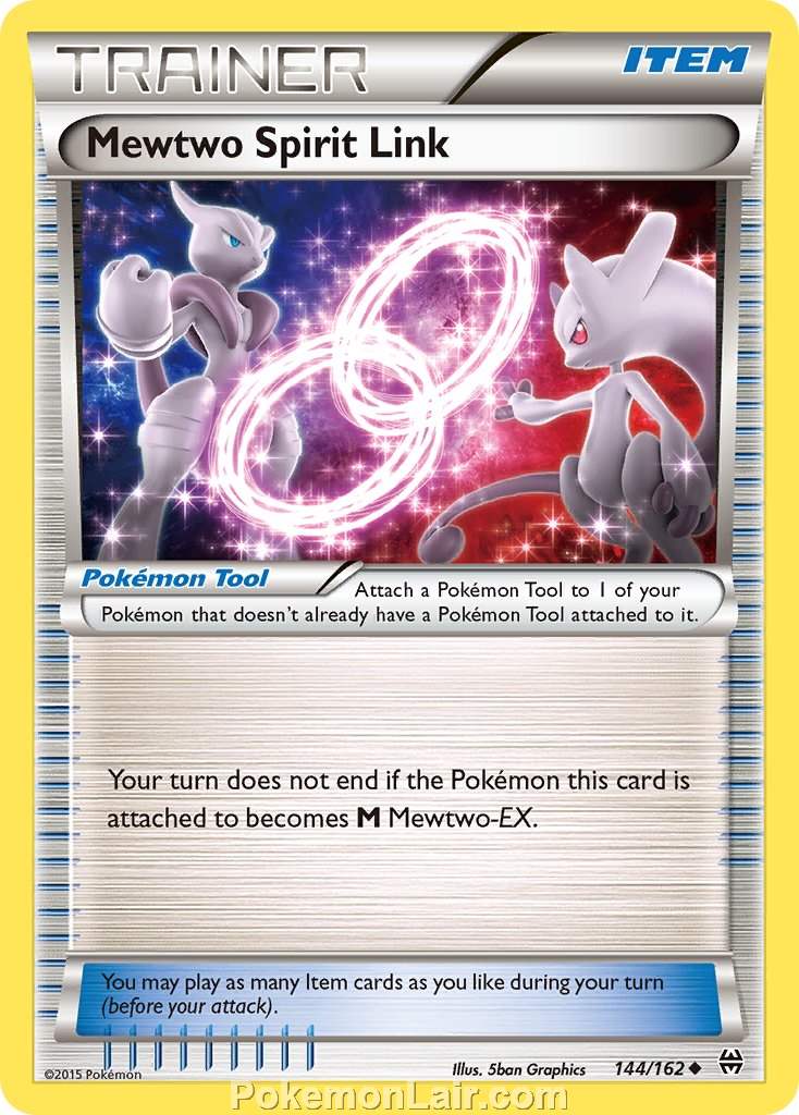 2015 Pokemon Trading Card Game BREAKthrough Price List – 144 Mewtwo Spirit Link