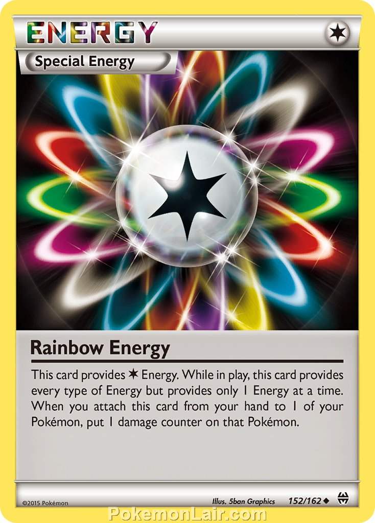 2015 Pokemon Trading Card Game BREAKthrough Price List – 152 Rainbow Energy
