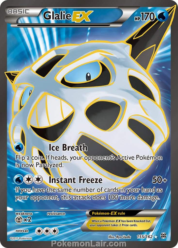 2015 Pokemon Trading Card Game BREAKthrough Price List – 155 Glalie EX