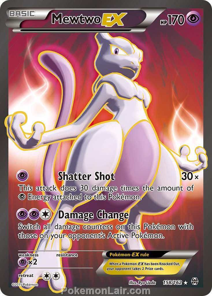 2015 Pokemon Trading Card Game BREAKthrough Price List – 158 Mewtwo EX