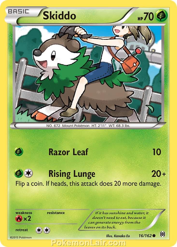 2015 Pokemon Trading Card Game BREAKthrough Price List – 16 Skiddo