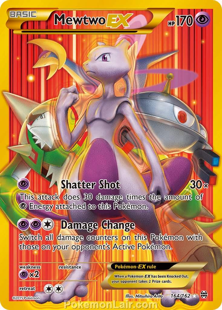 2015 Pokemon Trading Card Game BREAKthrough Price List – 164 Mewtwo EX