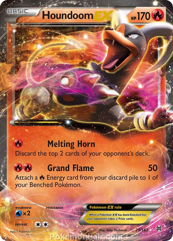 2015 Pokemon Trading Card Game BREAKthrough Price List – 21 Houndoom EX