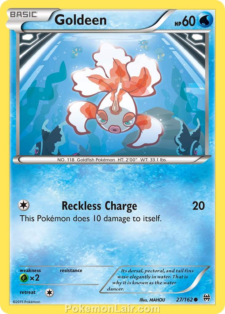 2015 Pokemon Trading Card Game BREAKthrough Price List – 27 Goldeen