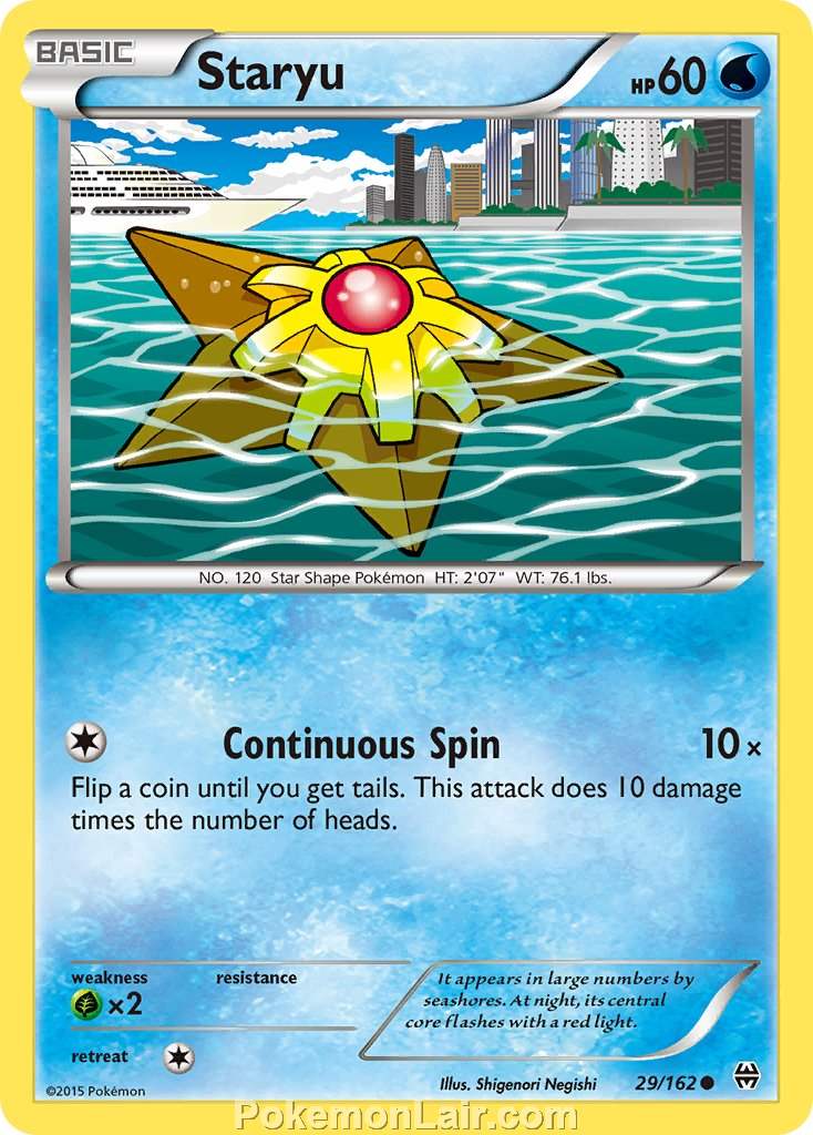 2015 Pokemon Trading Card Game BREAKthrough Price List – 29 Staryu