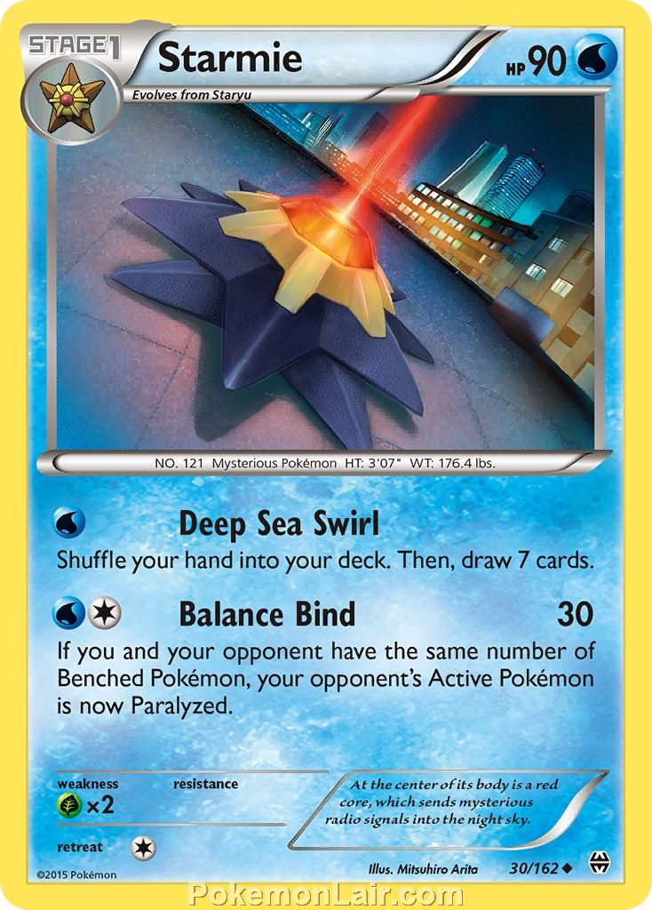 2015 Pokemon Trading Card Game BREAKthrough Price List – 30 Starmie