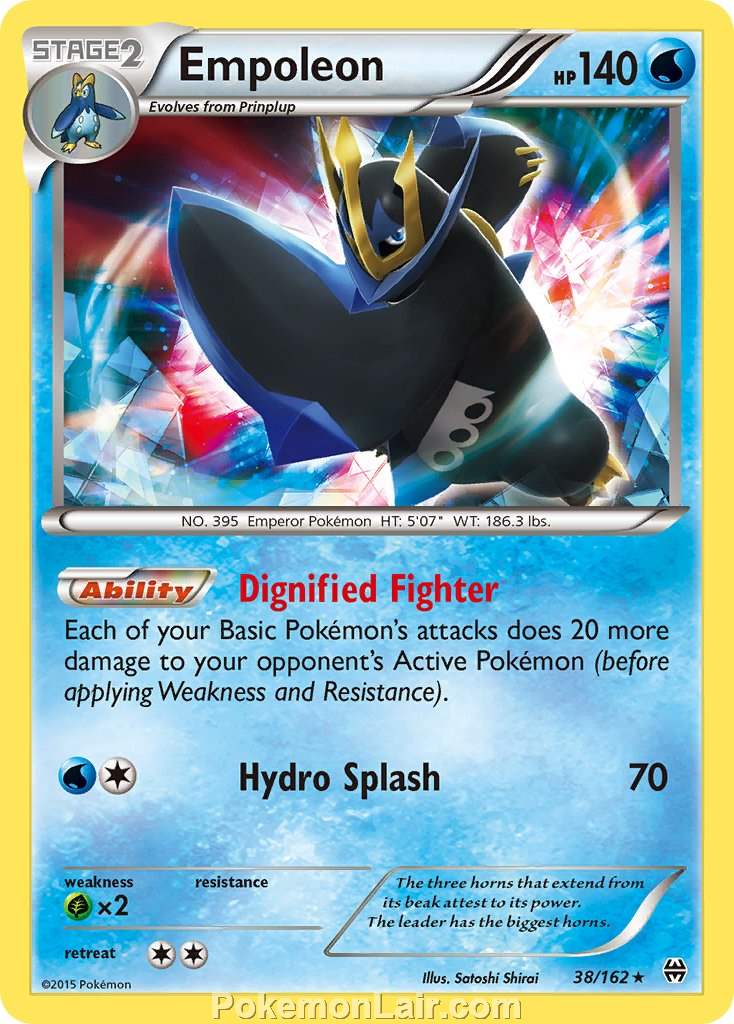 2015 Pokemon Trading Card Game BREAKthrough Price List – 38 Empoleon
