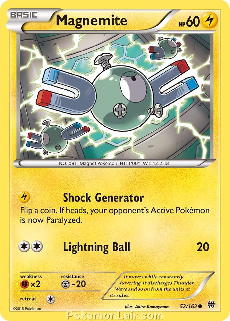 2015 Pokemon Trading Card Game BREAKthrough Price List – 52 Magnemite