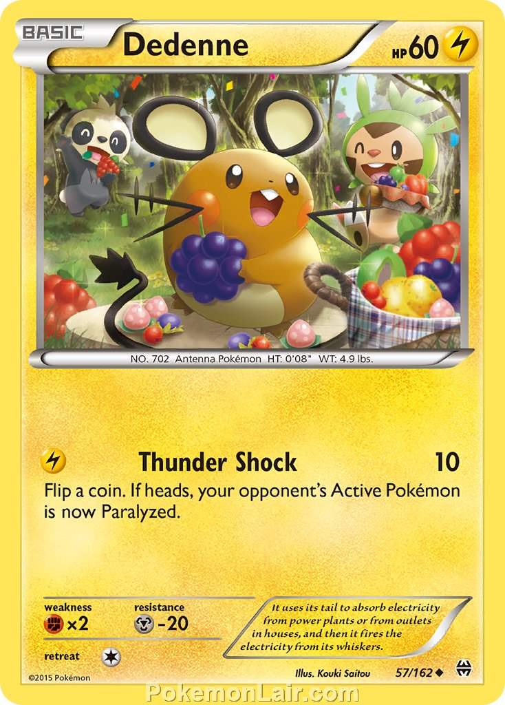 2015 Pokemon Trading Card Game BREAKthrough Price List – 57 Dedenne