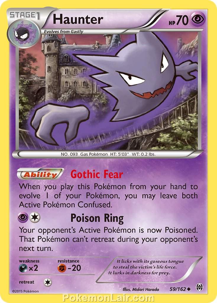 2015 Pokemon Trading Card Game BREAKthrough Price List – 59 Haunter