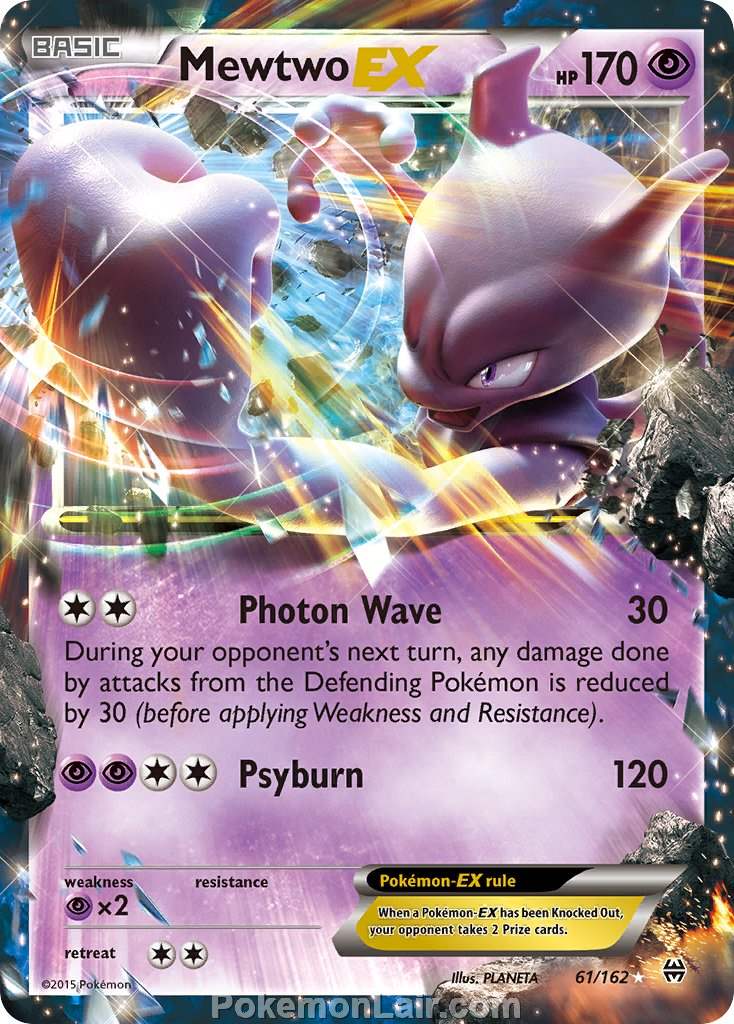 2015 Pokemon Trading Card Game BREAKthrough Price List – 61 Mewtwo EX