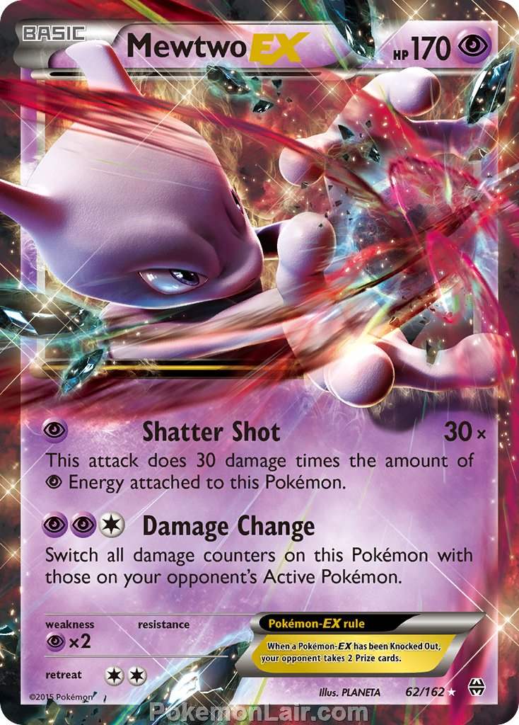 2015 Pokemon Trading Card Game BREAKthrough Price List – 62 Mewtwo EX