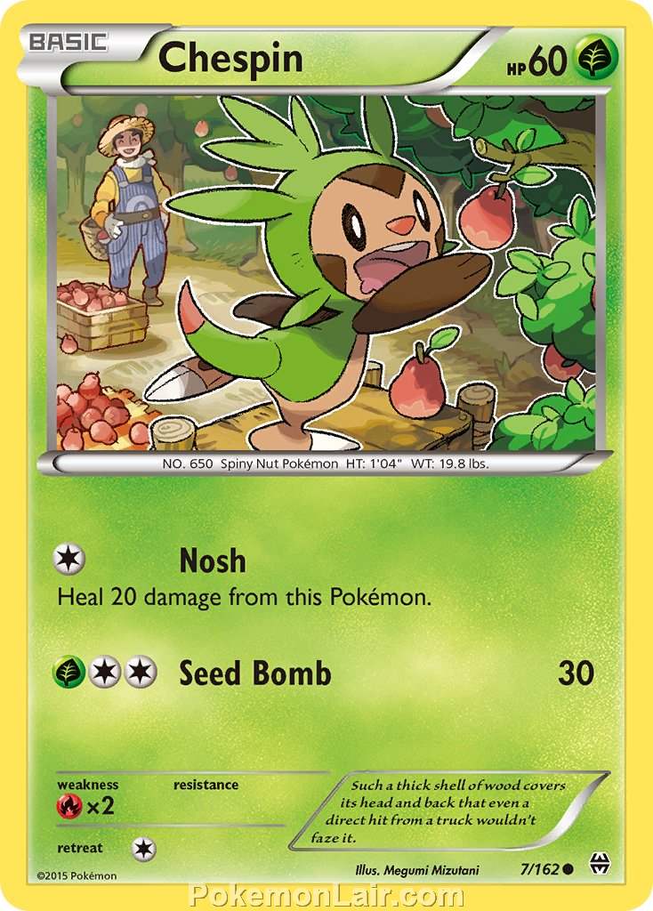 2015 Pokemon Trading Card Game BREAKthrough Price List – 7 Chespin