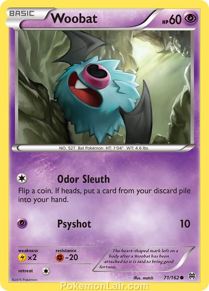 2015 Pokemon Trading Card Game BREAKthrough Price List – 71 Woobat