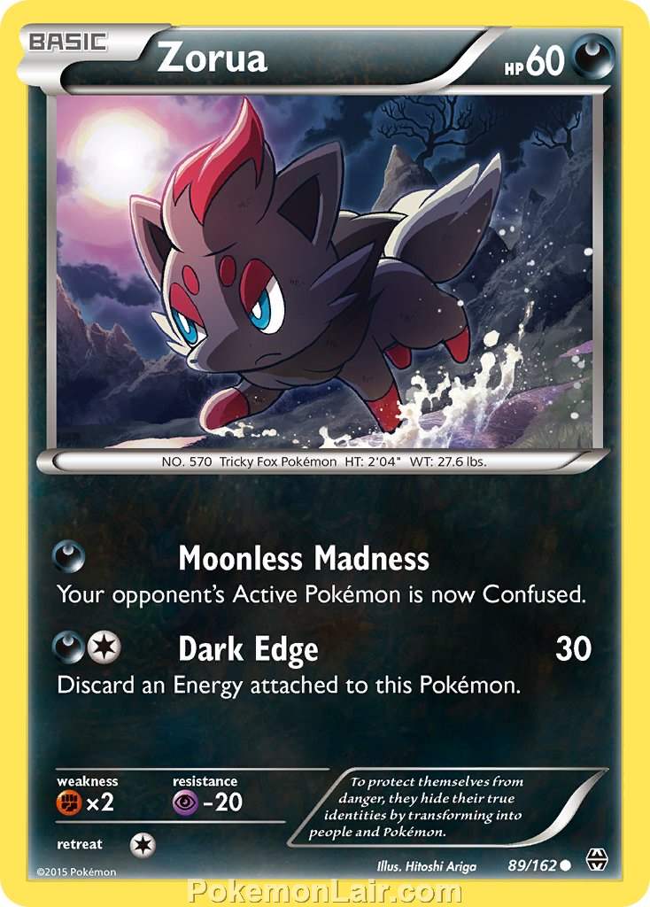 2015 Pokemon Trading Card Game BREAKthrough Price List – 89 Zorua