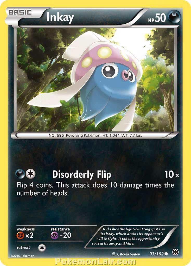 2015 Pokemon Trading Card Game BREAKthrough Price List – 93 Inkay