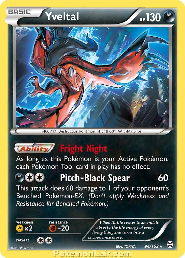 2015 Pokemon Trading Card Game BREAKthrough Price List – 94 Yveltal