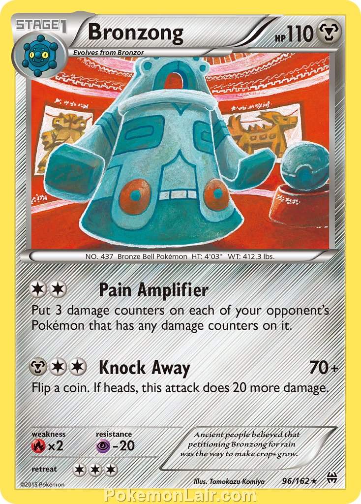 2015 Pokemon Trading Card Game BREAKthrough Price List – 96 Bronzong