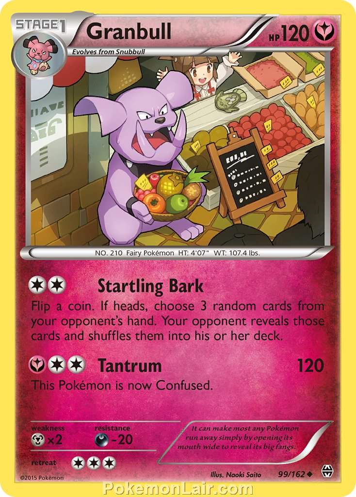 2015 Pokemon Trading Card Game BREAKthrough Price List – 99 Granbull