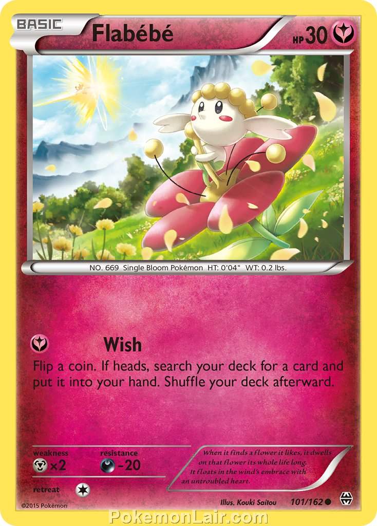 2015 Pokemon Trading Card Game BREAKthrough Set – 101 Flabebe