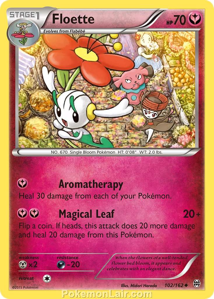 2015 Pokemon Trading Card Game BREAKthrough Set – 102 Floette