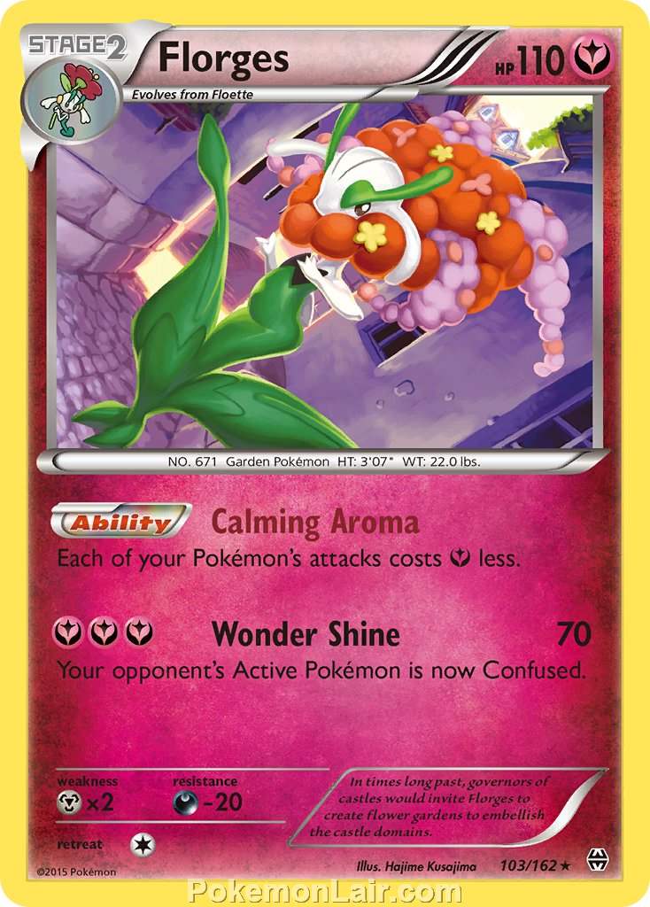 2015 Pokemon Trading Card Game BREAKthrough Set – 103 Florges