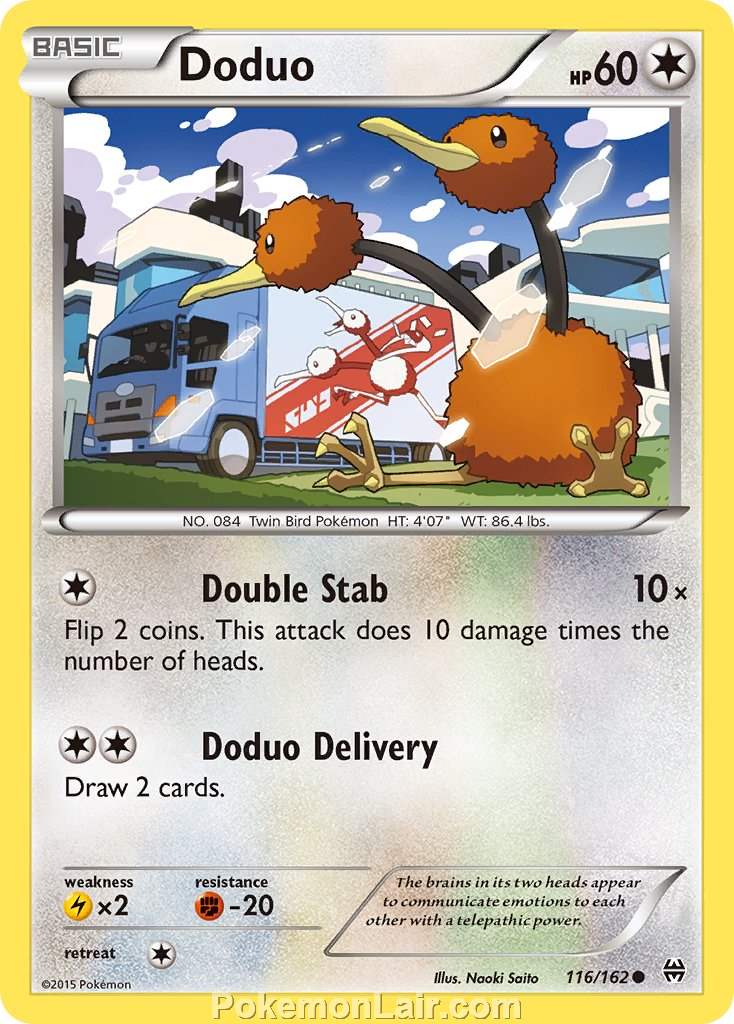 2015 Pokemon Trading Card Game BREAKthrough Set – 116 Doduo