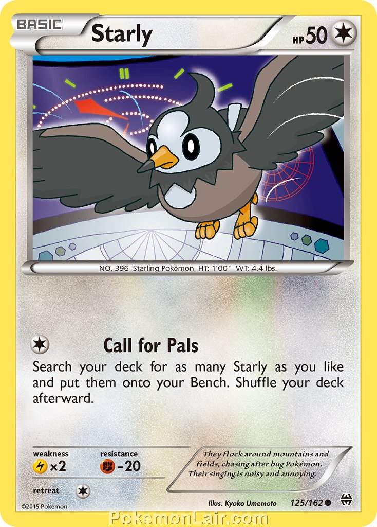 2015 Pokemon Trading Card Game BREAKthrough Set – 125 Starly