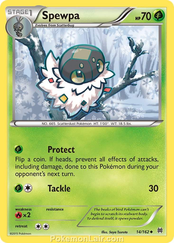 2015 Pokemon Trading Card Game BREAKthrough Set – 14 Spewpa