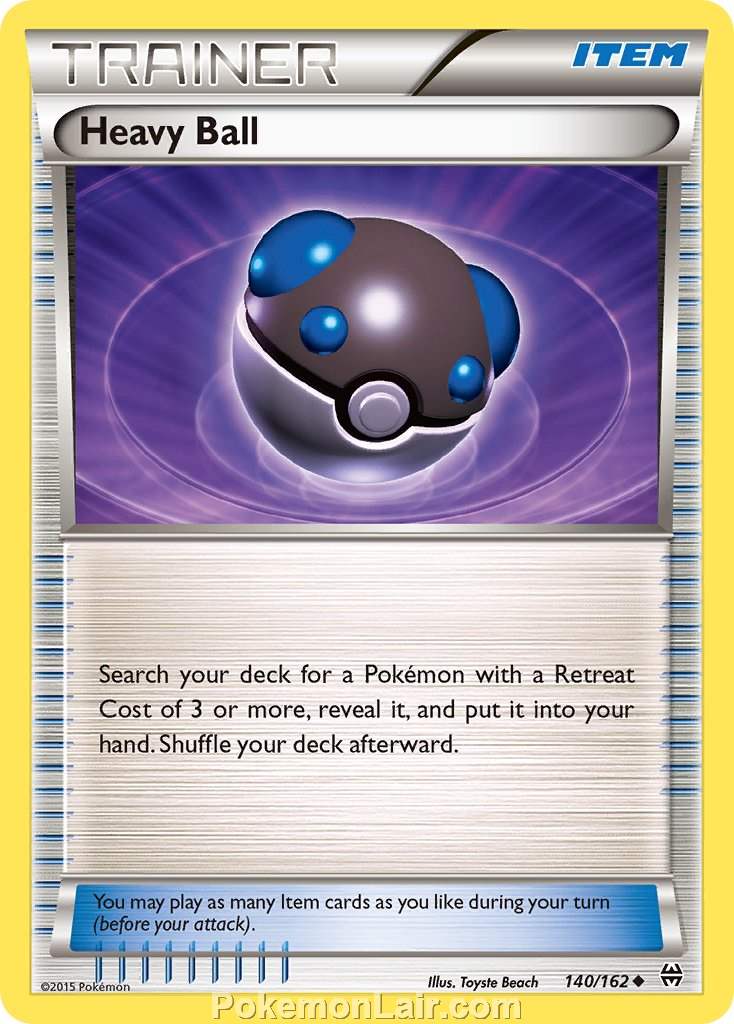 2015 Pokemon Trading Card Game BREAKthrough Set – 140 Heavy Ball