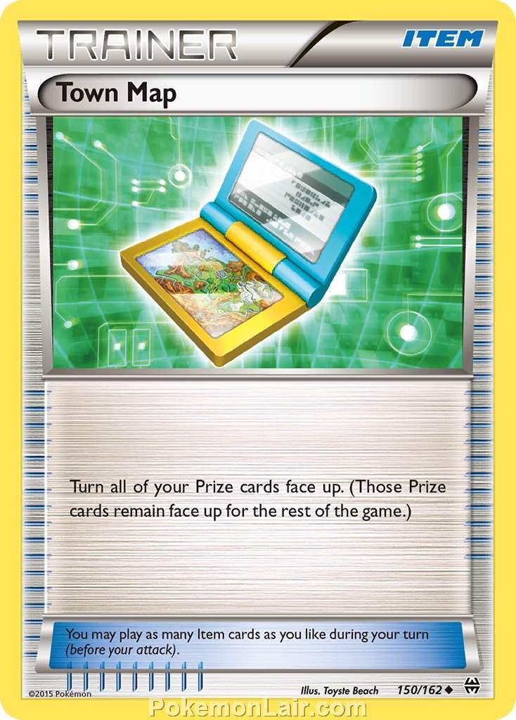 2015 Pokemon Trading Card Game BREAKthrough Set – 150 Town Map