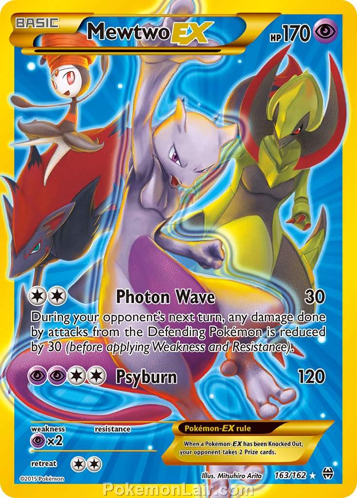 2015 Pokemon Trading Card Game BREAKthrough Set – 163 Mewtwo EX