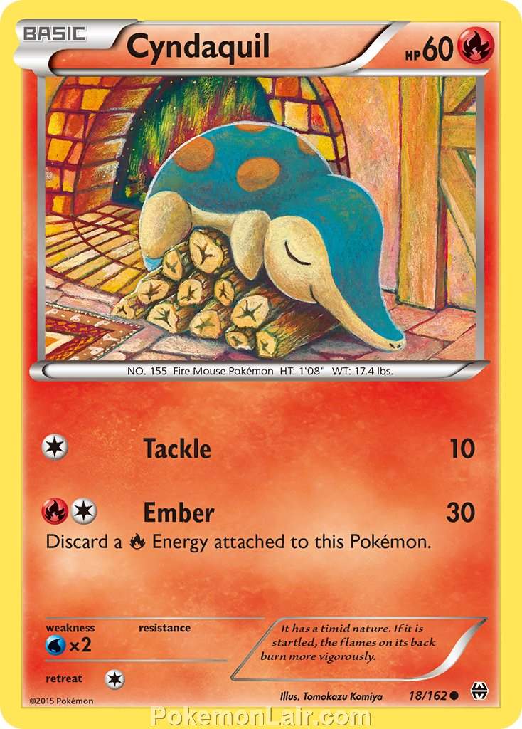 2015 Pokemon Trading Card Game BREAKthrough Set – 18 Cyndaquil