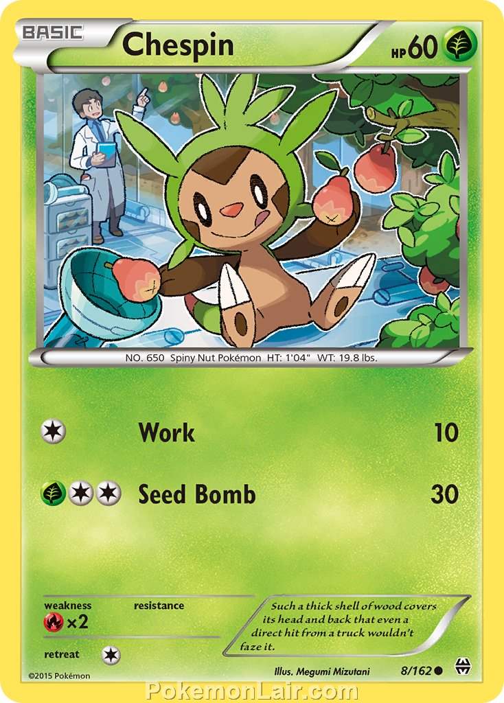 2015 Pokemon Trading Card Game BREAKthrough Set – 8 Chespin