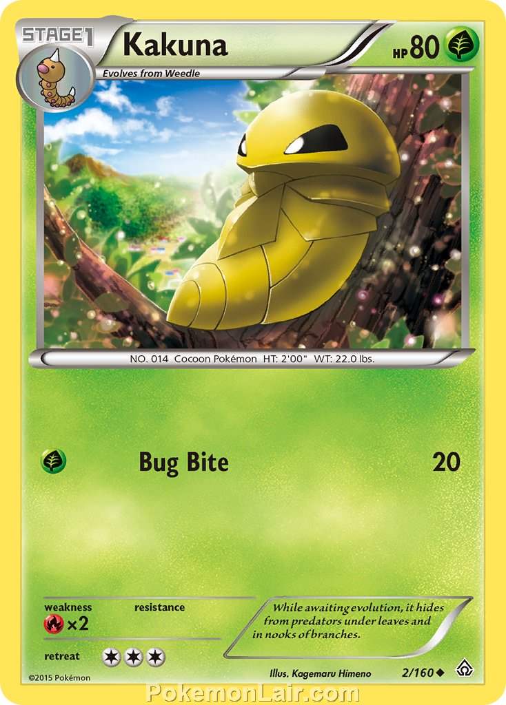 2015 Pokemon Trading Card Game Primal Clash Price List – 02 Kakuna