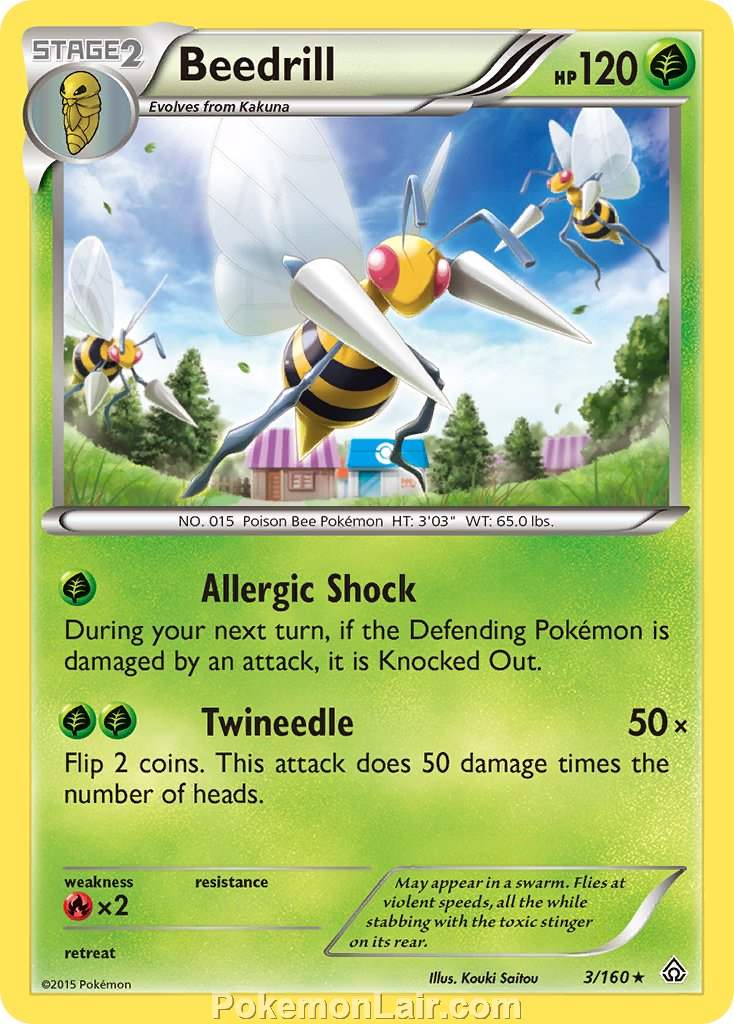 2015 Pokemon Trading Card Game Primal Clash Price List – 03 Beedrill