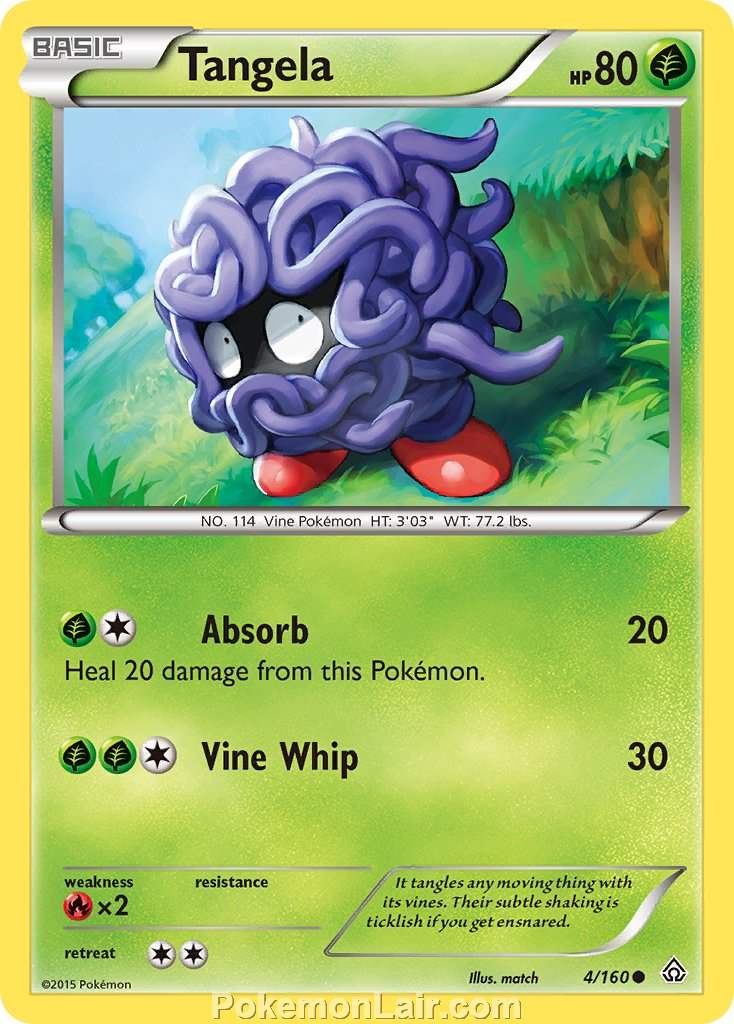 2015 Pokemon Trading Card Game Primal Clash Price List – 04 Tangela