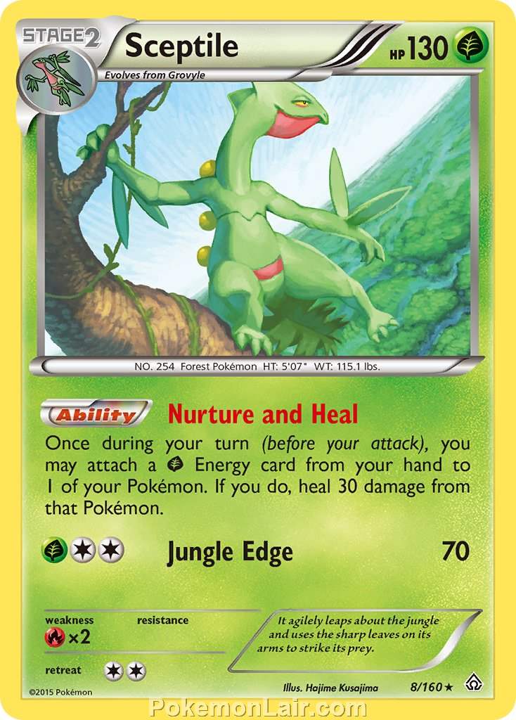 2015 Pokemon Trading Card Game Primal Clash Price List – 08 Sceptile