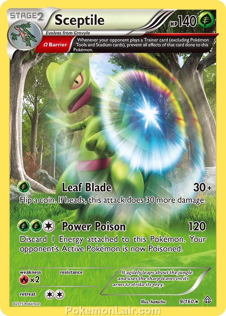 2015 Pokemon Trading Card Game Primal Clash Price List – 09 Septile