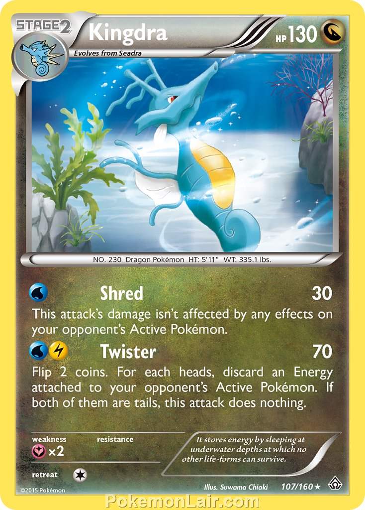 2015 Pokemon Trading Card Game Primal Clash Price List – 107 Kingdra