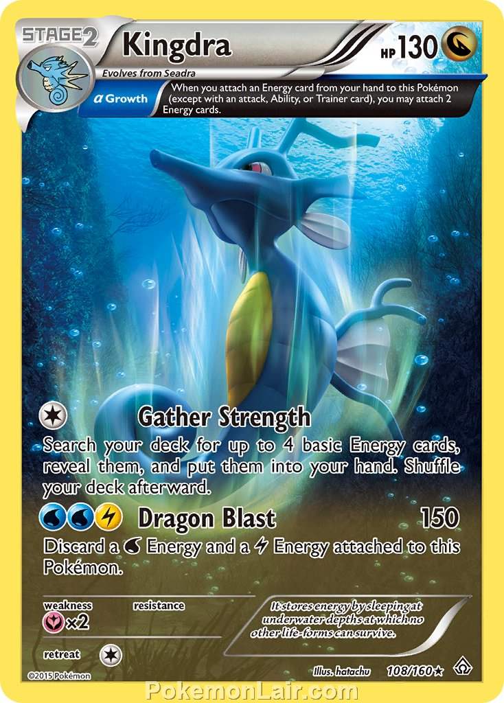 2015 Pokemon Trading Card Game Primal Clash Price List – 108 Kingdra