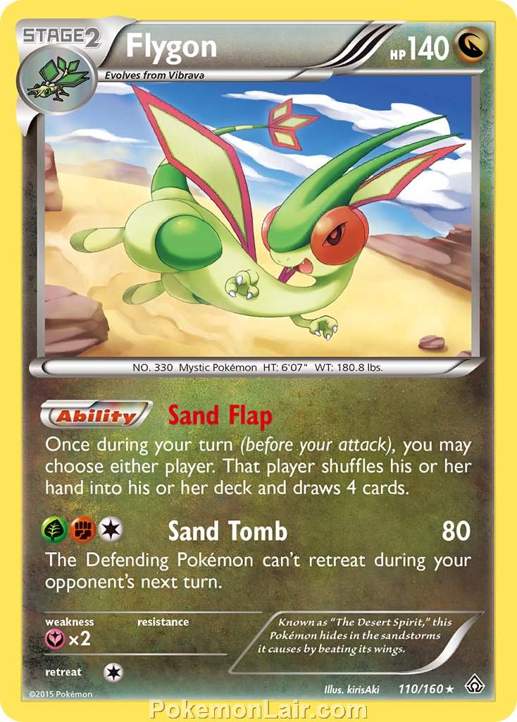 2015 Pokemon Trading Card Game Primal Clash Price List – 110 Flygon