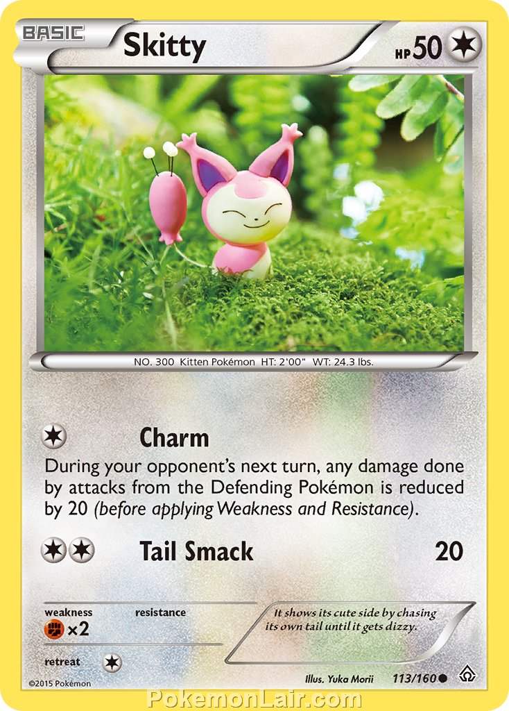 2015 Pokemon Trading Card Game Primal Clash Price List – 113 Skitty