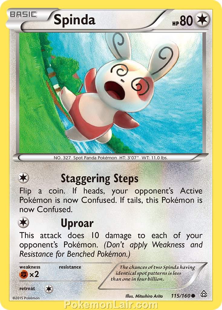 2015 Pokemon Trading Card Game Primal Clash Price List – 115 Spinda