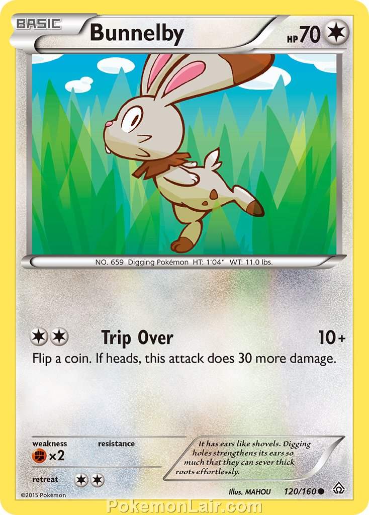 2015 Pokemon Trading Card Game Primal Clash Price List – 120 Bunnelby