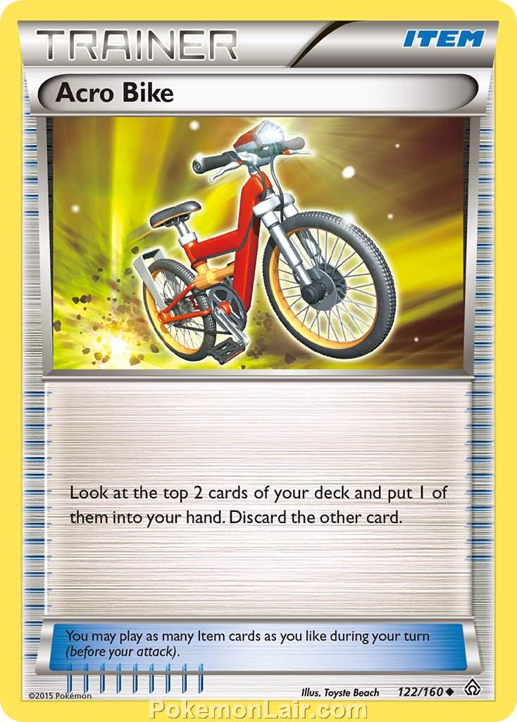 2015 Pokemon Trading Card Game Primal Clash Price List – 122 Acro Bike