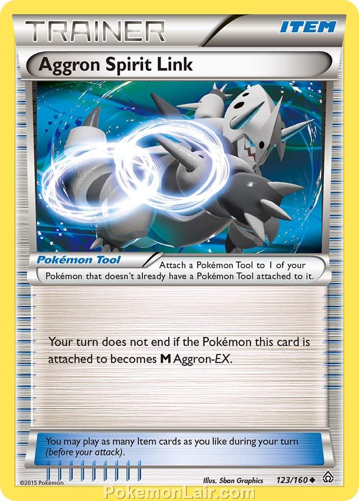 2015 Pokemon Trading Card Game Primal Clash Price List – 123 Aggron Spirit Link