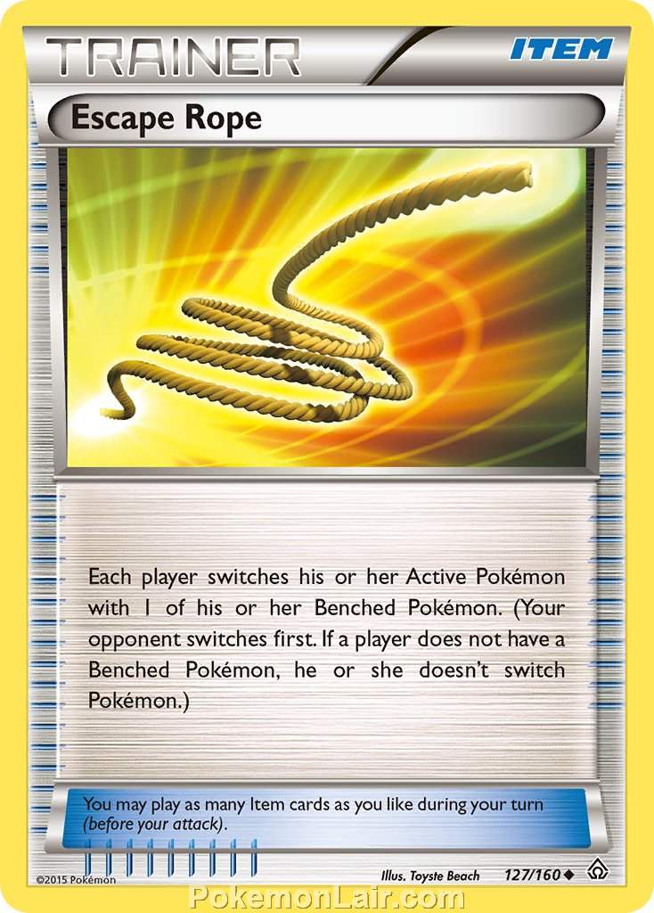 2015 Pokemon Trading Card Game Primal Clash Price List – 127 Escape Rope