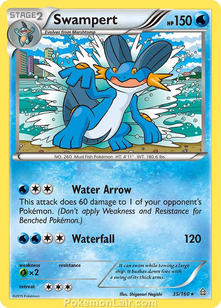 2015 Pokemon Trading Card Game Primal Clash Price List – 35 Swampert