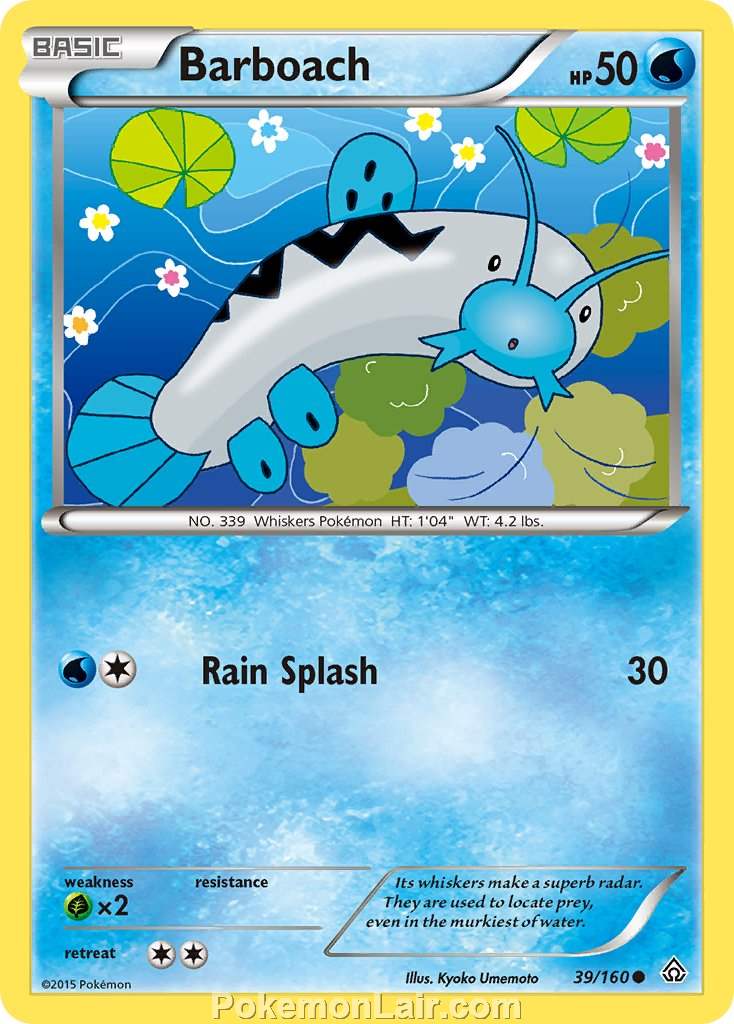 2015 Pokemon Trading Card Game Primal Clash Price List – 39 Barboach